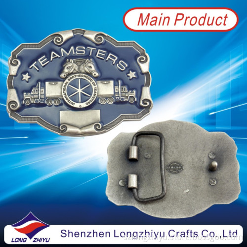 Fashion Custom Enamel Embossed Logo Horse Western Belt Buckles (LZY201300001)